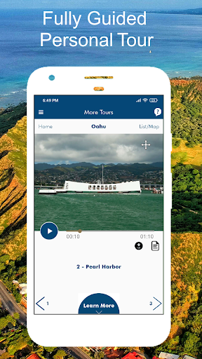 Android application Oahu Grand Circle Audio Guide screenshort