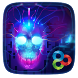 Neon Skull GO Launcher icon
