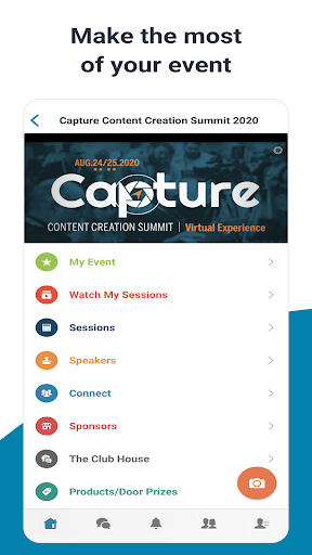 Android application Capture Summit 2020 screenshort
