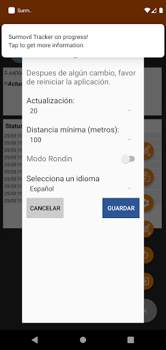 Surmovil Tracker Screen 3