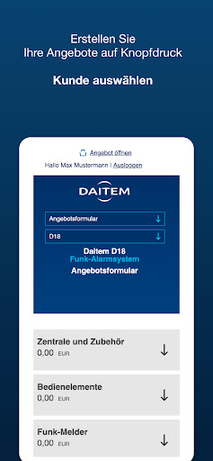 Daitem - MeinAngebot Screen 2