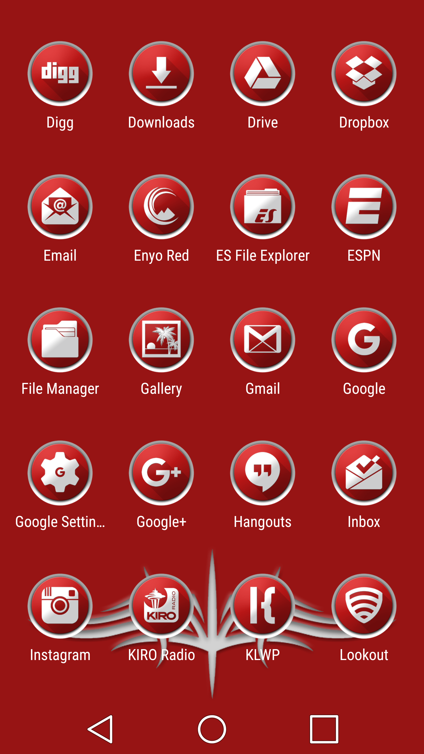 Android application Enyo Red - Icon Pack screenshort
