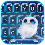 Cover Image of Download Night Unicorn Owl Keyboard The  APK