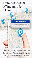 screenshot of Wifimaps: free wifi +passwords