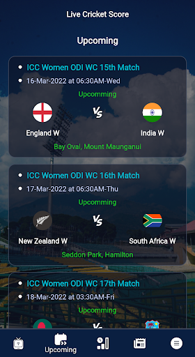 Live Cricket Score - Live Line Screen 3