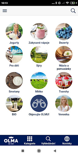 Android application OLMA screenshort