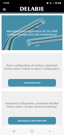 Android application DELABIE Connect screenshort