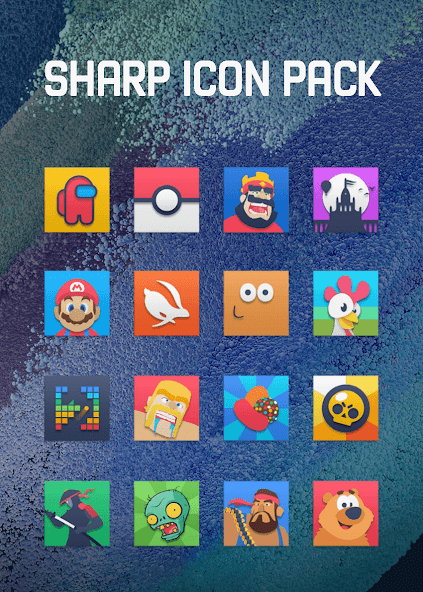 Sharp - Square Icon Pack 1.0 APK + Mod (Unlimited money) untuk android