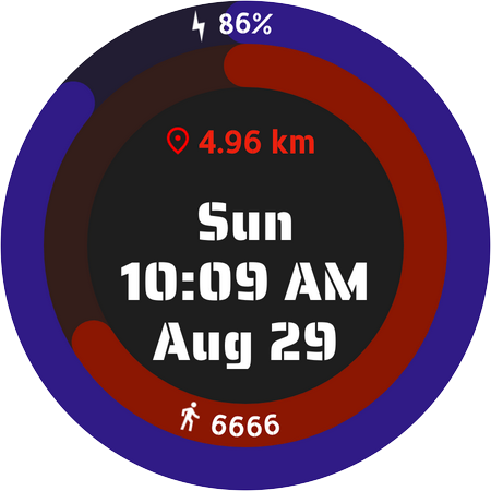 Digital Progress Rings Screen 3