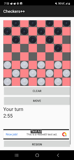 Checkers++ Screen 2