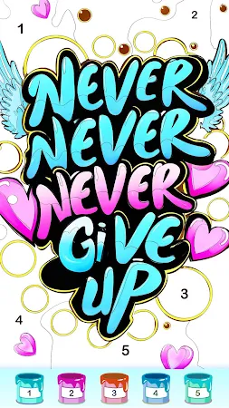 Game screenshot Graffiti Quote Color by number mod apk