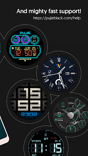 Watch Face APK- Pujie Black (Paid) Download 7