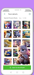 Cute Cats Babies WAstickers