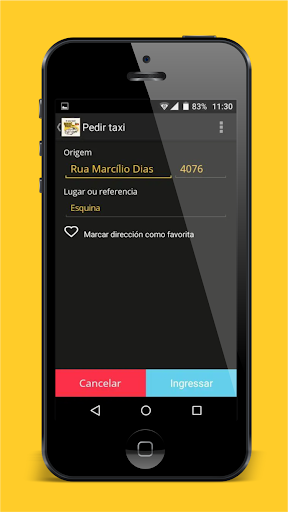 Bagé Taxi App Screen 3
