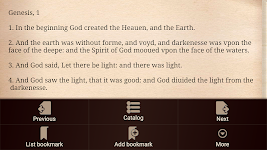 screenshot of 1611 King James Bible Version