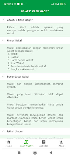 E-Cash Waqf Screen 3