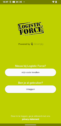 Android application Logistic Force screenshort