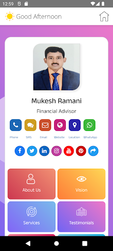 Android application Mukesh Ramani screenshort