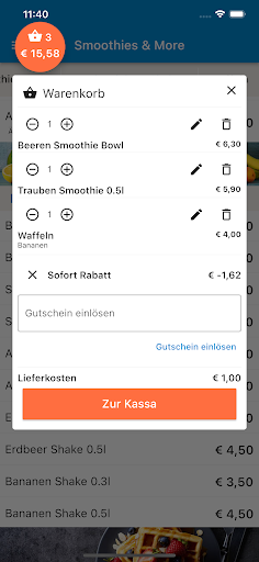 Smoothies & More Bludenz Screen 3