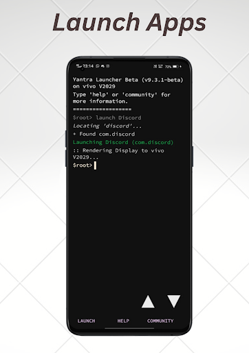 Yantra Minimal CLI Launcher Screen 2
