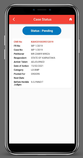 Karnataka High Court Case Mgmt