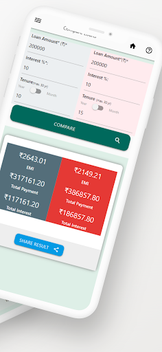 FinC EMI Calculator Screen 2