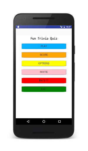 Android application Fun Trivial Quiz screenshort