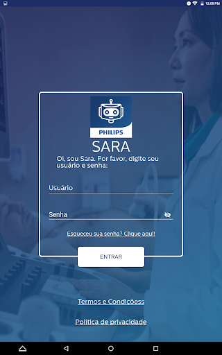 Android application SARA screenshort