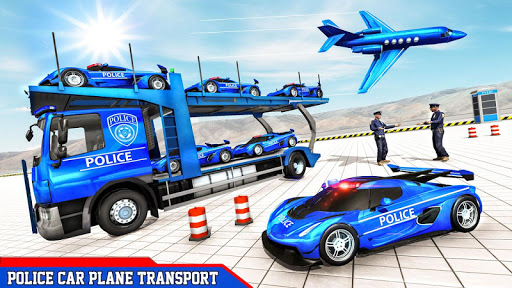 US Police Car Transport Games: Truck Driving Games 2 screenshots 1