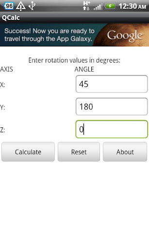 Android application QCalc screenshort