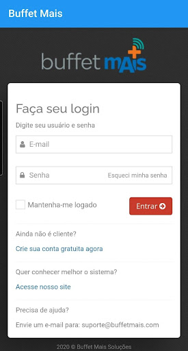 Android application Buffet Mais screenshort