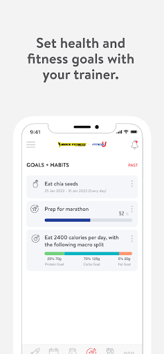 Screenshot of FitnessU and iRock Fitness