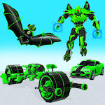Cover Image of 下载 Flying Bat Robot Bike Game 80 APK