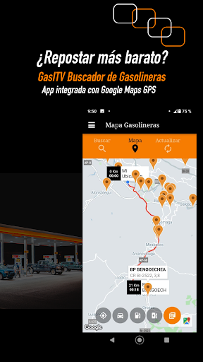 Android application Gasolineras Baratas España screenshort