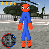 Stickman Spider Rope Hero Gangstar Crime icon