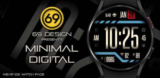 Android application [69D] Minimal Digital watch screenshort