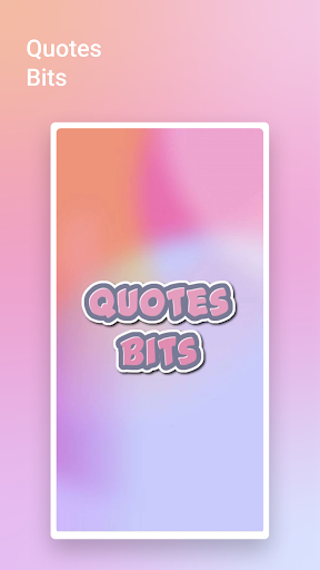 Android application Quote Bits screenshort