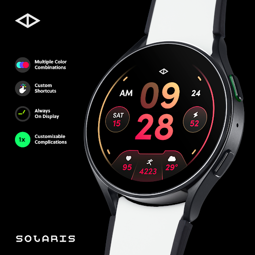 Android application Solaris Digital Watch Face screenshort