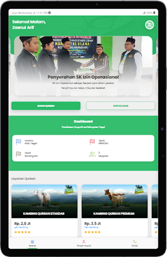 E-Qurban  LAZISNU Kab. Tegal