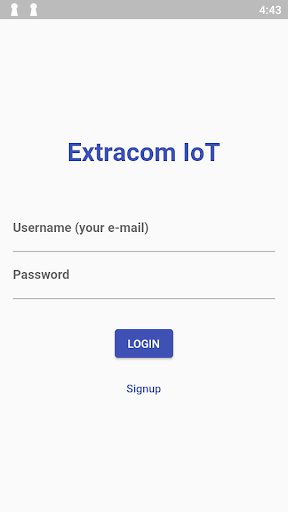 Android application Extracom IoT screenshort