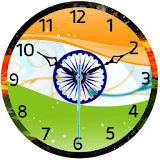 Indian Flag Clock Live wallpaper icon