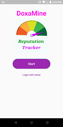 Android application DoxaMin: Reputation Tracker screenshort