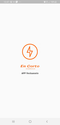Android application EnCorto Restaurante screenshort