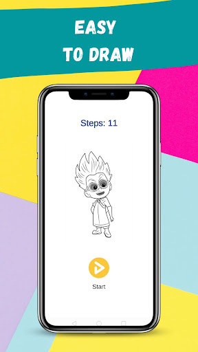 How to draw PJ Super Heroes