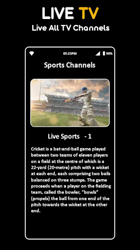 Picasso Live TV Cricket Guide