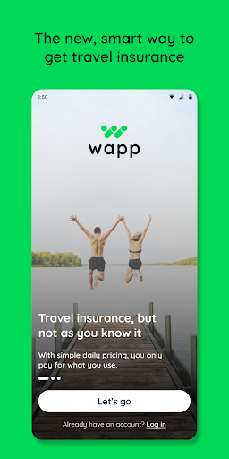 Android application Wapp Travel Insurance screenshort