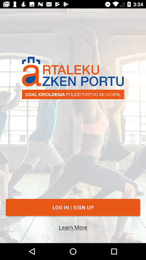 Android application Polideportivos Artaleku-Azken screenshort