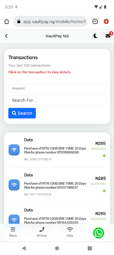 VaultPay.NG Screen 2