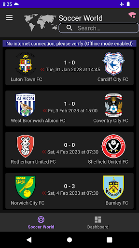 Soccer World Screen 3