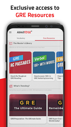Screenshot of AdmitEDGE WordBot: GRE Vocab